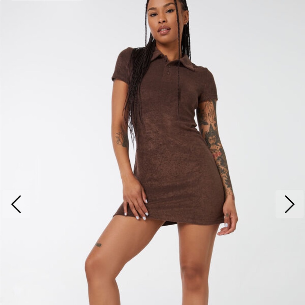 mini terry polo dress
